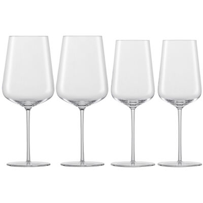 SCHOTT ZWIESEL Serie VERVINO Set mit  2 x Bordeauxglas + 2 x Chardonnayglas