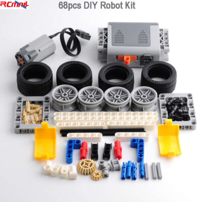 For 9686 Power Function Motor Car Pieces MOC Parts Building Block AA Battery Box