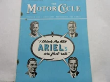 October 19th 1950 The Motor Cycle Mag Ariel Triumph Thunderbird 649cc L13930