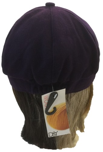 100% Lana Damas Moda Periódico Caxista Vintage 6 Panel Mujeres Sombrero Gorra con Cinta - Imagen 3 de 9