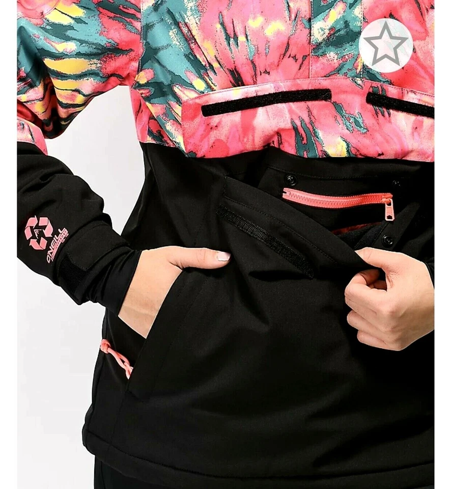 Chaqueta de snowboard/esquí O'Neill PW Frozen Wave Tie Dye Anorak talla S Foto 4 de 4