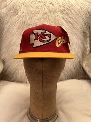 Vintage Kansas City Chiefs Apex One Proline Football Snapback Hat Cap 90s New
