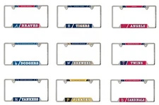 MLB Assorted Teams Wincraft 12" x 6" Chrome Plated License Plate Frame NEW!
