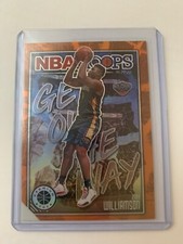 2019-20 NBA Hoops Premium Stock Get Out the Way Orange Zion Williamson Rookie RC