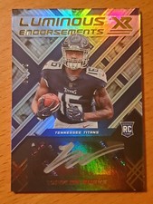 2022 XR Luminous Endorsements Auto #12 Treylon Burks Titans Rookie WR #'d 30/99