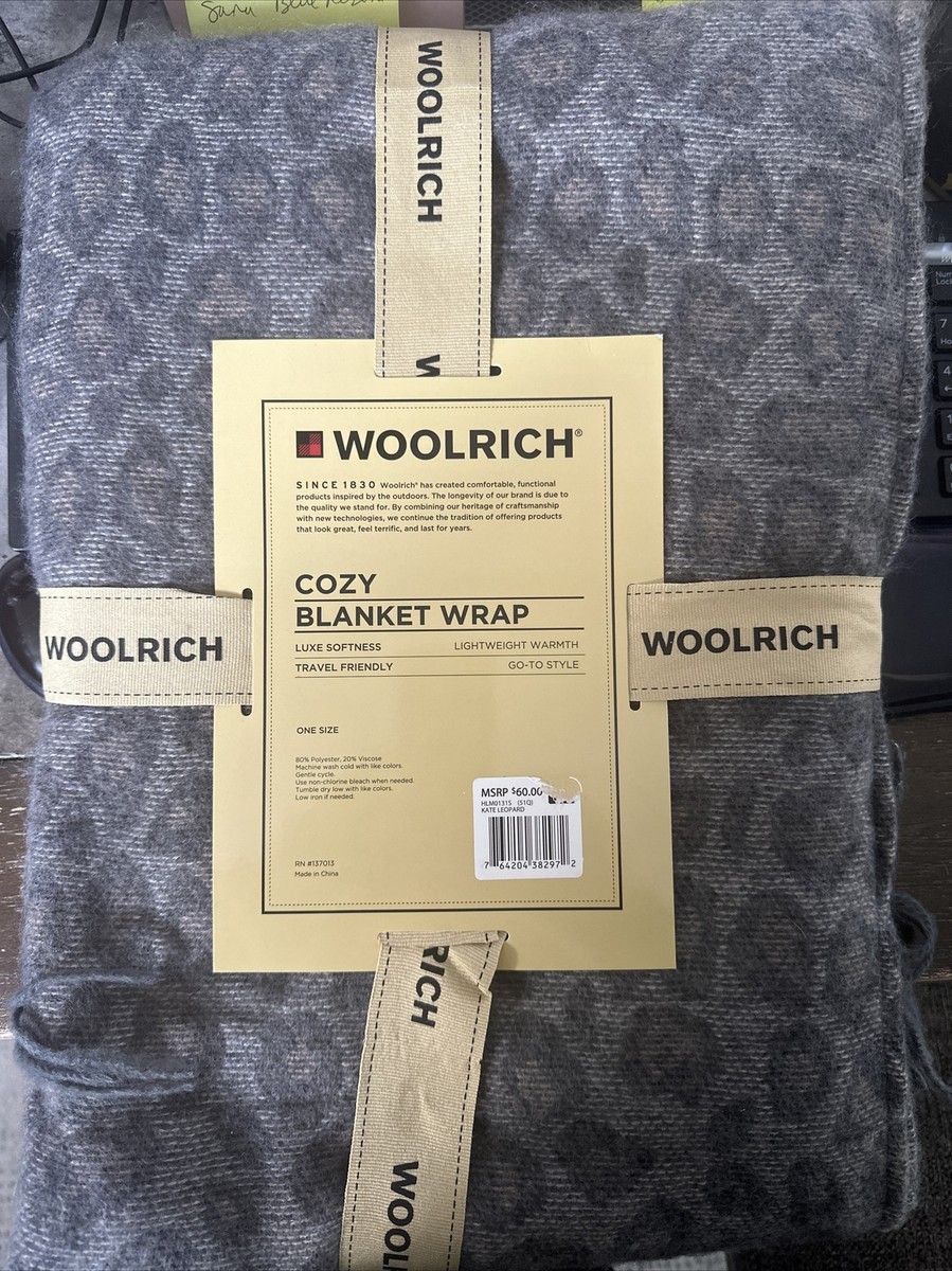 Woolrich Cozy Blanket Wrap Luxe Softness Travel Friendly Lana