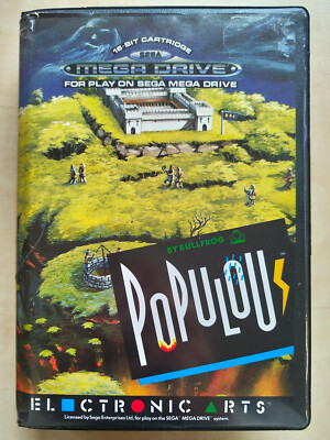 Populous für Sega Mega Drive - funktionstüchtig, guter Zustand