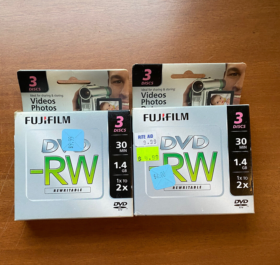 Fujifilm 1.4gb Mini DVDRW for Camcorder 25302425 Lot Of 6 NOS Sealed eBay