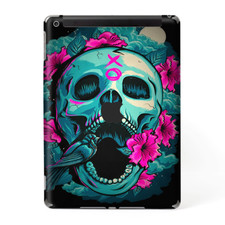 Skins Decal Wrap for Apple iPad 9.7 2017-Skull Dia De Los Muertos Design Bird