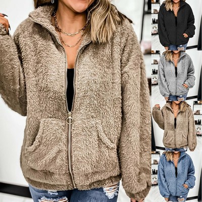 womens fuzzy jacket