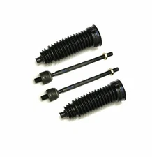 4 New Pc Steering Kit for Mercury Mazda Ford Inner Tie Rod Ends Bellow Boots