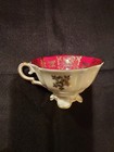 Alka Bavaria Germany Demitasse 22k  Cup& Saucer Red W/ Gold Gilt Quadrafoil  — photo 6