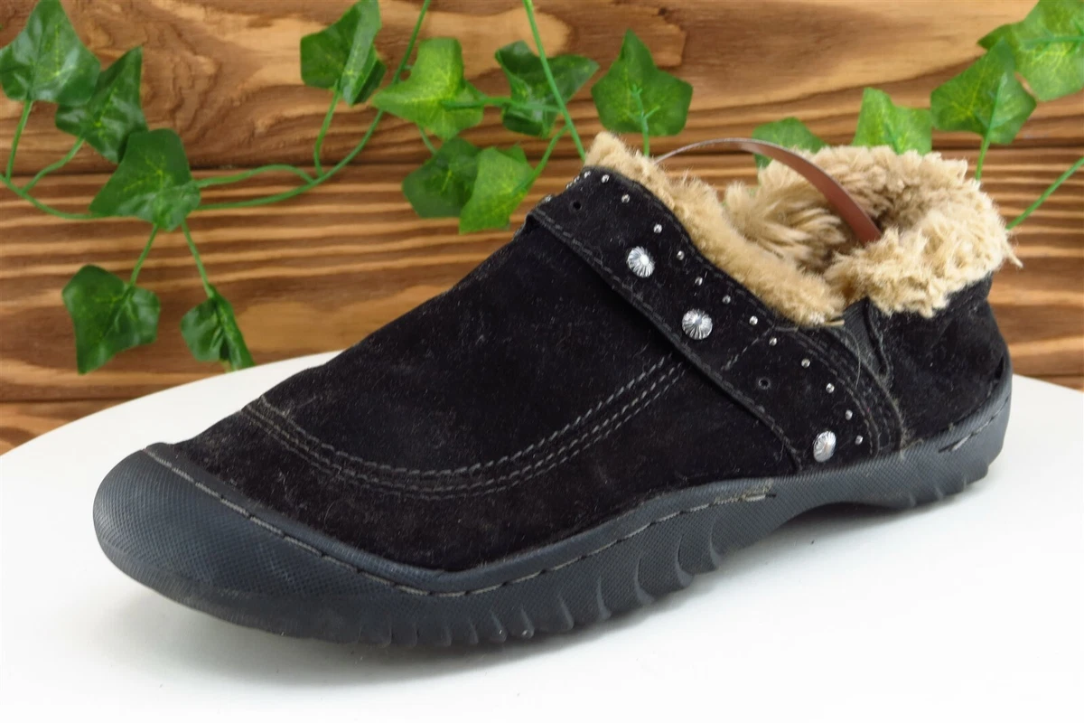 JBU Sz 7.5 M Black Slipper Shoes Fabric Women Slippers eBay