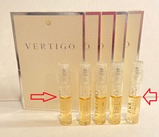 5x Vertigo Women Sample 0.06 oz 2 ml Eau de Toilette Spray