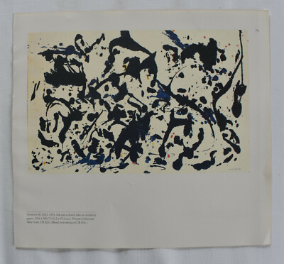 JACKSON POLLOCK LITHOGRAPH FROM MoMA CATALOG, 1980