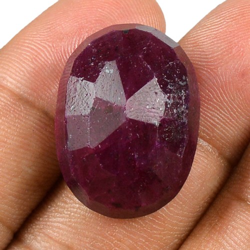 62 Cts Beautiful Natural Certified Earth Mined Ruby Oval Shape Loose Gemstone - Picture 4 of 4
