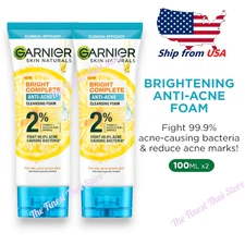 Garnier Skin Naturals Bright Complete Anti Acne Cleansing Foam - 100ml pack  2
