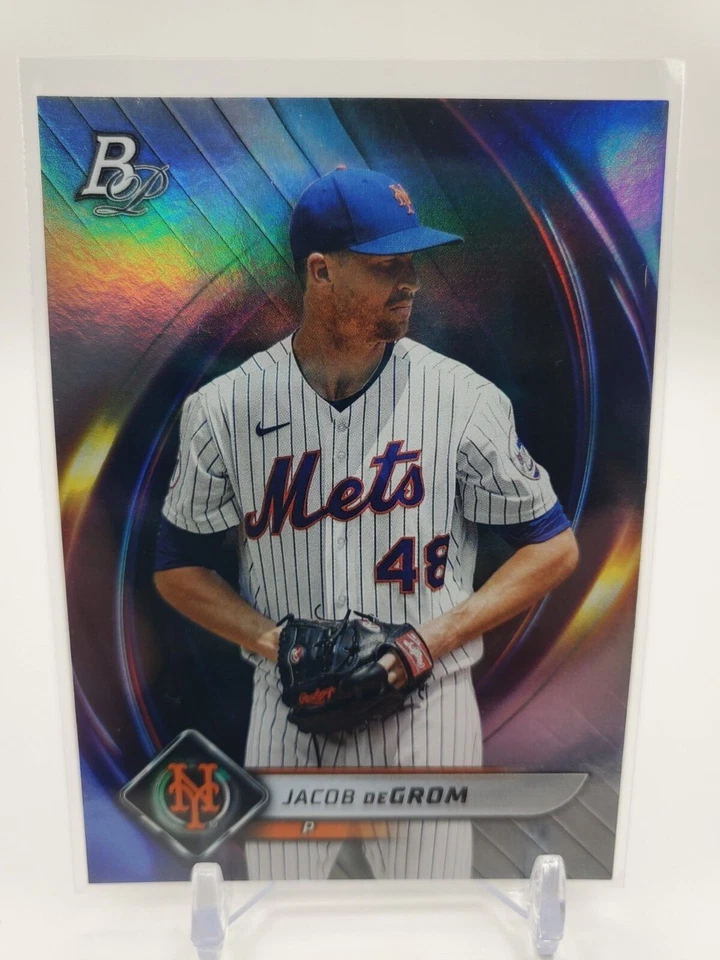 2023 Topps Series 2 - Stars of MLB Chrome #SMLBC-49 Jacob deGrom - HUGE CARD LOT - Image 3 of 4