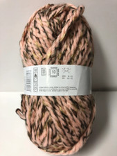 lot 4 pelotes grosse laine démarquées pelote 100gr rosé beige/ fabriqué en Franc