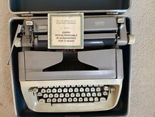 1960's Vintage Royal Safari Tan and Ivory Portable Typewriter Manual Typing thumbnail