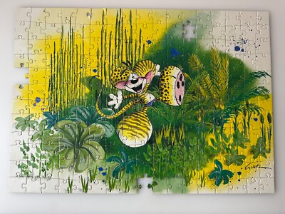 Diddl Maus Puzzle Rarität Tiger Zebra gelb 204 Teile 42 x 30 cm 3 Teile fehlen