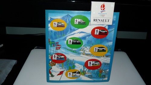 39 - PIN'S JEUX OLYMPIQUES ALBERTVILLE 1992 SKI - AGF EUR