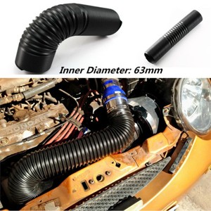 Flexible Cold Air Intake Duct Feed Induction Ducting Silicone Pipe Hose 2 5 Inch Ebay