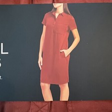 Gap Tencil Dress 100% Lyocell with Front Left Chest and Side Pockets Size Small