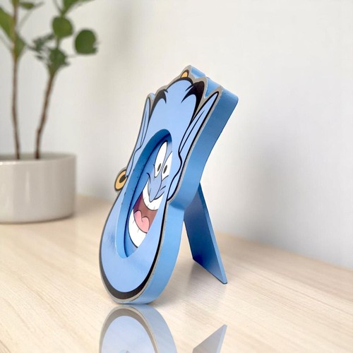Cornice portafoto Disney Genie | Portafoto cartone animato Aladino | Decorazione divertente 17 cm x 12 c - Foto 6 di 11