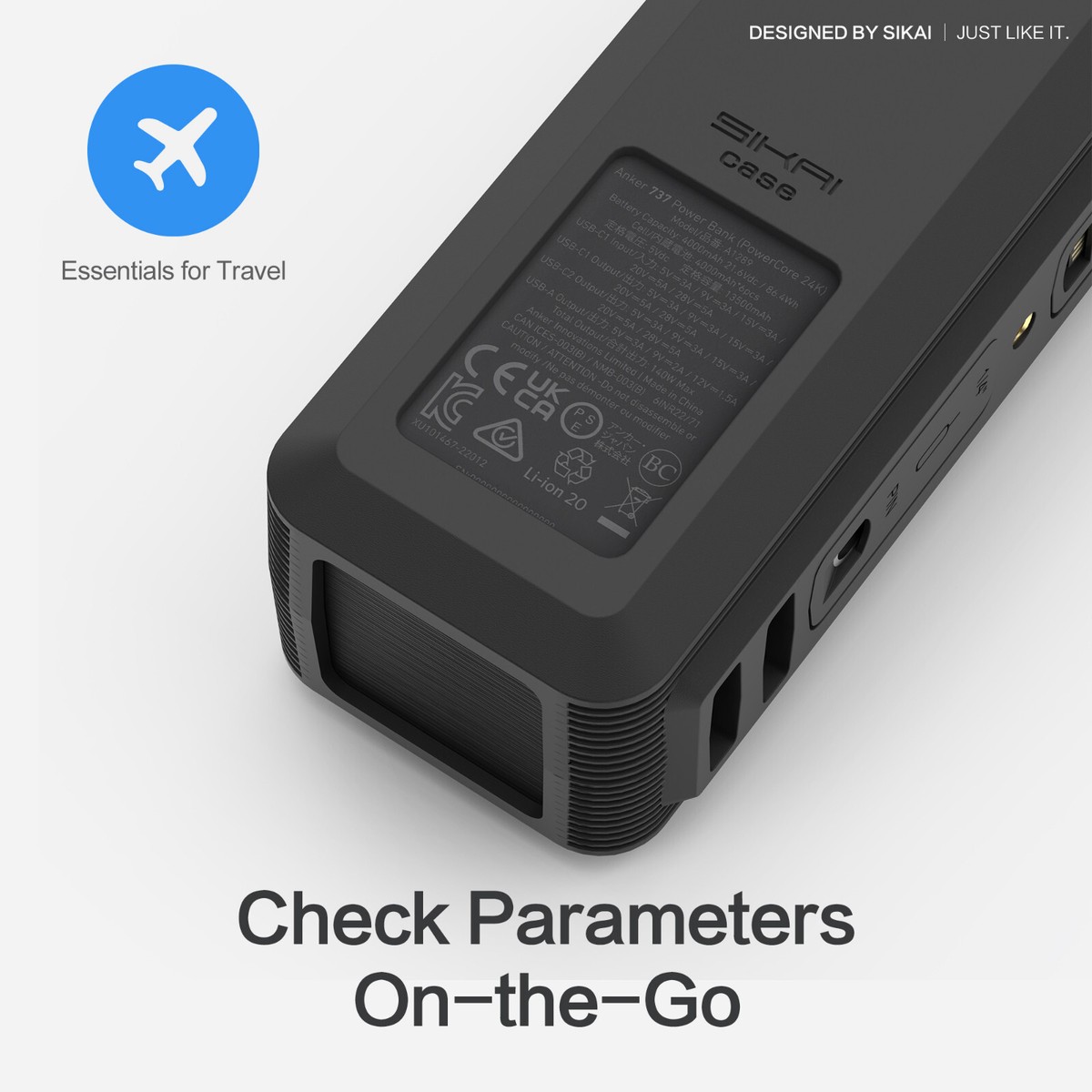 【ほぼ新品】Anker 737 Power Bank 140W + 収納ケース ほぼ新品】Anker 737 Power Bank 140W + 収納ケース ANKER 737 POWER