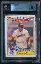 1987 Topps Rack Pack Glossy All-Stars #6 Tony Gwynn signed auto BAS BECKETT *