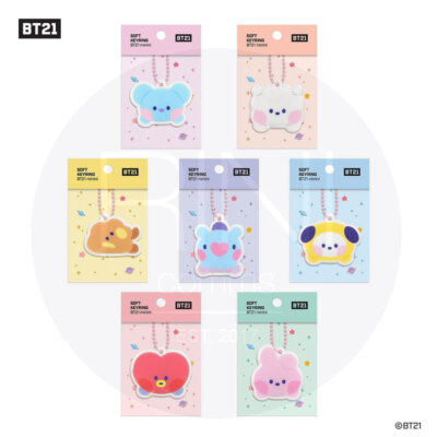 BTS BT21 Official Authentic Goods Soft Keyring minini Ver + Tracking Number