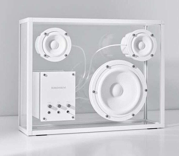 TRANSPARENT Speaker Hi-Fi Bluetooth Wireless White & Black TRANSPARENT Speaker Hi-Fi Bluetooth Wireless White & Black
