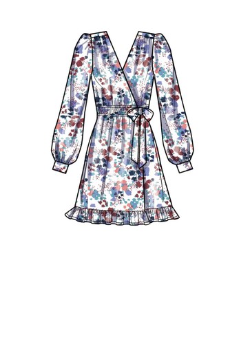 SIMPLICITY 9639 MISSES WRAP DRESSES in Sizes 6-14 & 14-22 Skill: AVERAGE - Picture 6 of 6