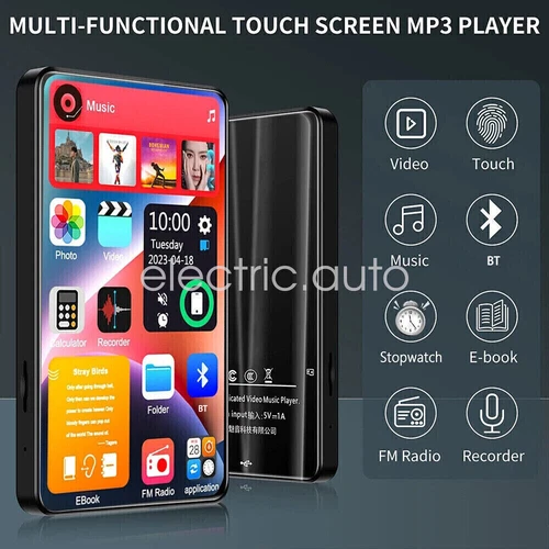 4 inch Full Touch Screen Bluetooth 5.2 Android MP3 Music MP4 Video Player 128GB