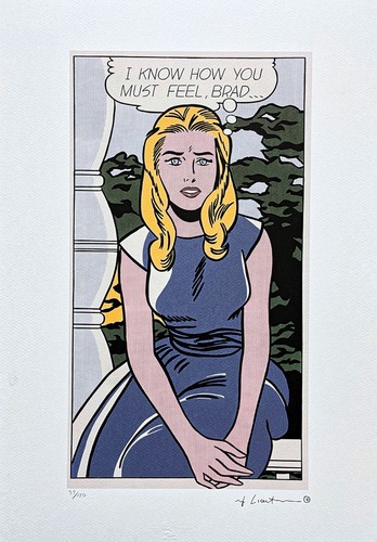ROY LICHTENSTEIN - I Know How you Must Feel Brad - signed, 35/150, 35 x 50 cm