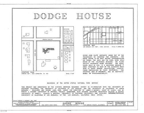 California Modern House, Irving Gill architect, architectural plans, 8 bedrooms - Picture 3 of 12