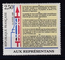 France année 1989 Droit de l'Homme Articles II à V N° 2603** réf 7650