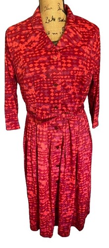 1960's 70's Montgomery Ward Vintage Blue Red And White Stripe