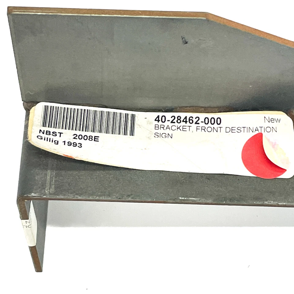 Soporte de señal de destino frontal Gillig 40-28462-000 genuino, nuevo stock antiguo Foto 4 de 4