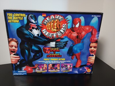 MARVEL HEAVY HITTERS VENOM VS SPIDER MAN set Vintage 1996 NEW in