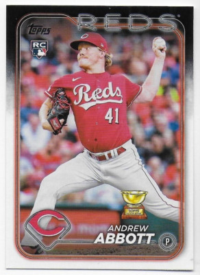 2024 Topps #214 Andrew Abbott RC - Cincinnati Reds