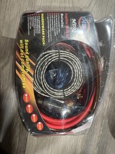 Complete 3500W 4 Gauge Car Amplifier Installation Wiring Kit Amp PK3 4 Ga Red