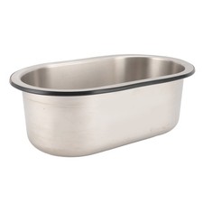 ›304 Stainless Steel Bar Sink Oval Shaped Washbasin Sink With 40mm Drain Hole