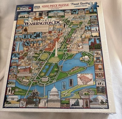 Historic Washington DC 1000 Piece Puzzle By White Mountain - Large Pieces