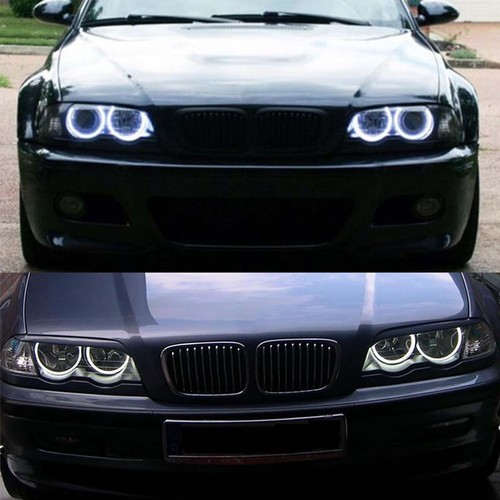 4Pcs LED Angel Eyes Halo Rings 6500K White w/Remote for BMW E38 E39 E46 - Picture 9 of 9