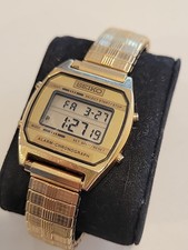 Vintage Seiko Digital Watch Gold Tone A904-5199 - New Battery - NICE 