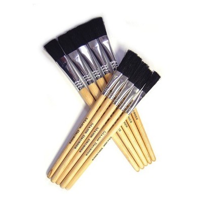 1/4 Zoll flache Spitze Farbpaste Pinsel 175 lange Schweinepinsel x 10 Künstler