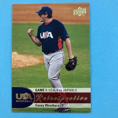 Casey Weathers 2009 Upper Deck USA Team National Retrospective Insert #USA7