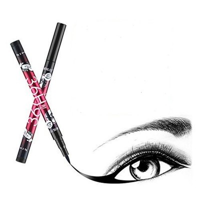 1-pc 36H Waterproof Liquid Eyeliner Pen Black Long Lasting Smudgeproof Fine Tip